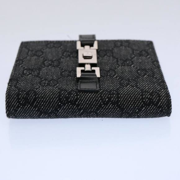 GUCCI GG Canvas Jackie Wallet Navy 05474 Auth 60080A - Picture 6 of 16